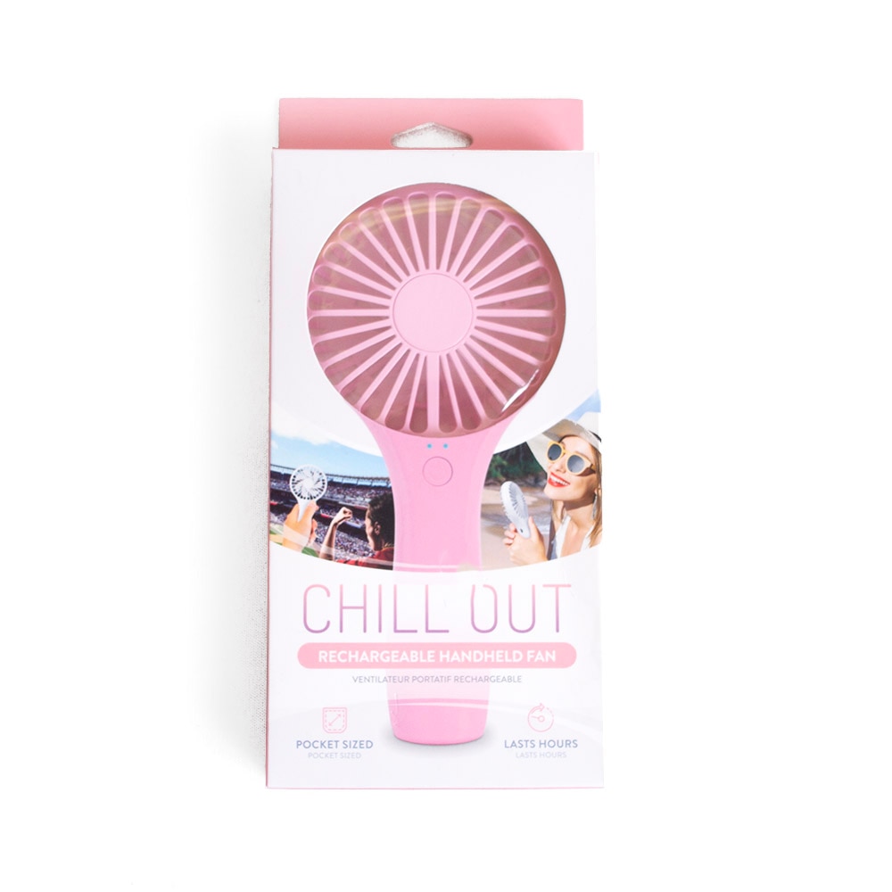 Accessories, Home & Auto, Emerge Technologies, Chill Out, Rechargeable, Handheld, Fan, 864023, Pink